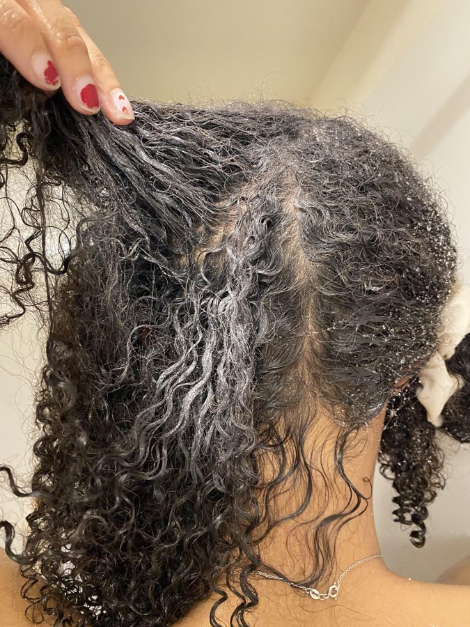 Hair with too much product