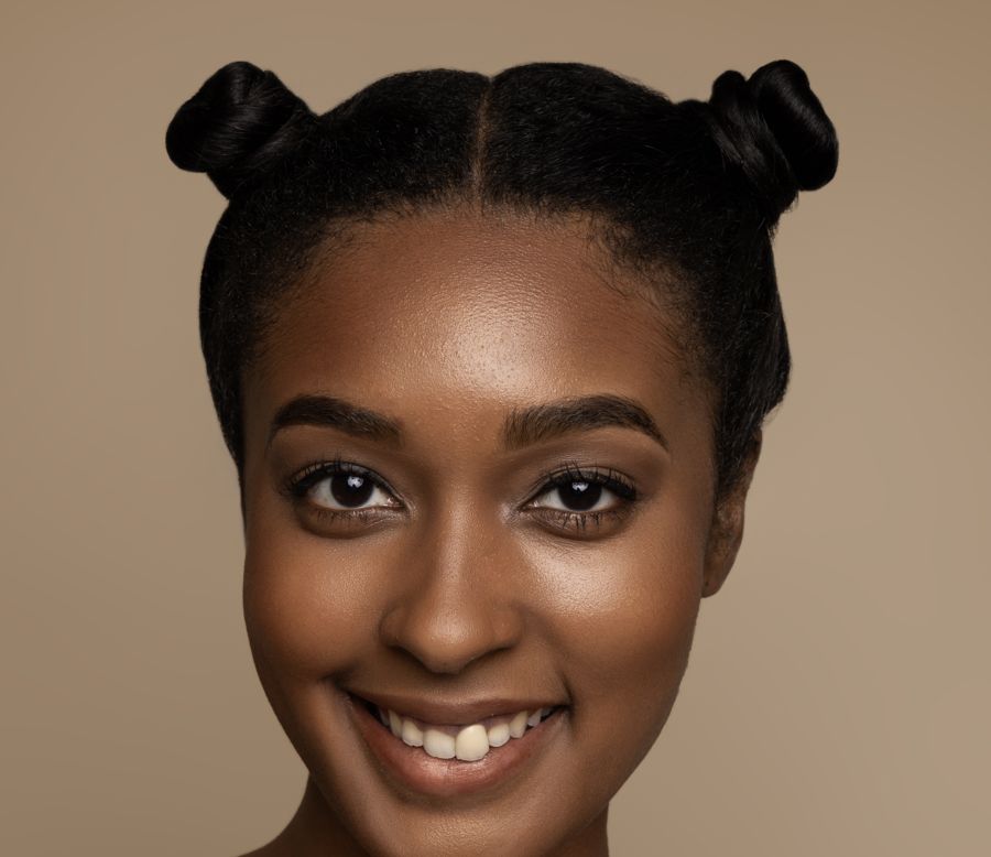 Clean, sleek hair with no product