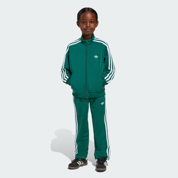 Girl in a zip-up tracksuit